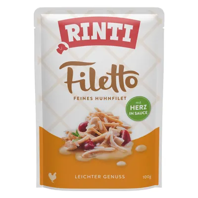 Ekonomipack: Rinti Filetto i sås 48 x 100 g - Kyckling & hjärta