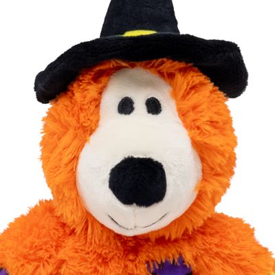 KONG Hundespielzeug WildKnots Halloween Hexen-Bär, orange - ca. L 22 x B 12 x H 18 cm