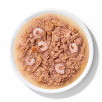 Catit Cuisine Thunfisch Fillet - Sparpaket: Thunfisch Fillet mit Garnelen (12 x 75 g)