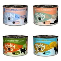 Paquet économique Lucky Lou adulte 24 x 200 g - Mix II: lot mixte Wild (4 variétés)