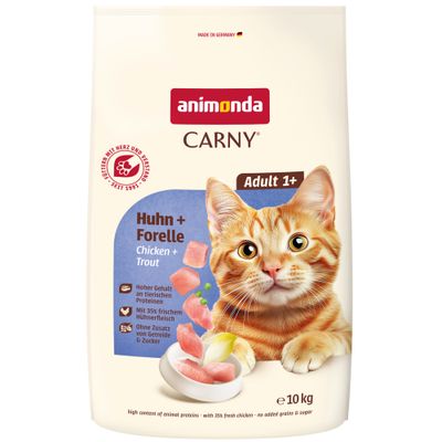 animonda Carny Adult пиле и пъстърва 10 кг