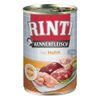 12 x 400 g Rinti "Kennerfleisch" Voordeelpakket Mix: Lam, Kip, Wild