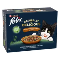 Pachet mixt Felix Naturally Delicious 10 x 80 g - Farm Selection în gelatină