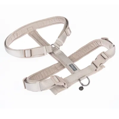 Harnais Nomad Tales Blush, taupe pour chien  - taille S : tour de poitrail 37 - 53 cm, l 15 mm