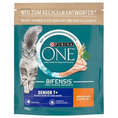 PURINA ONE Senior 7+ pour chat âgé 3 x 750 g