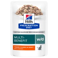 Økonomipakke: 48 x 85 g Hill's Prescription Diet - w/d Multi-Benefit Kylling