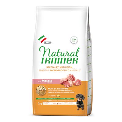 Natural Trainer Sensitive Adult Small & Toy con Maiale 7 kg