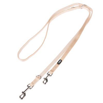 TIAKI Hundeleine Mesh, beige 200 cm lang, 15 mm breit