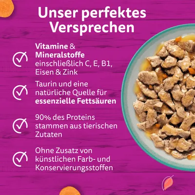 Jumbopack Whiskas Tasty Mix Portionsbeutel 96 x 85 g - Country Collection in Sauce