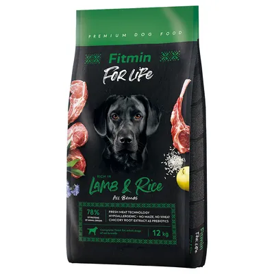 Fitmin Dog For Life med lamm och ris - Ekonomipack: 2 x 12 kg