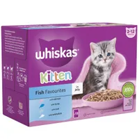 Whiskas Kitten Pouches in Jelly - Fish Selection in Jelly (48 x 85g)