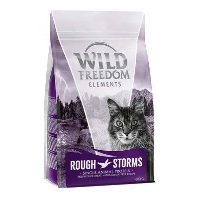 Wild Freedom Elements Rough Storms hrana za mačke, en vir živalskih beljakovin, sveže račje meso, 100 % brez žit, pakiranje 400 g.