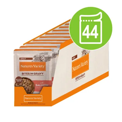 Nature's Variety Bites Adult в сос 44 x 85 г - с треска и морска риба