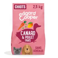 Edgard & Cooper Puppy canard, poulet sans céréales pour chiot - 2,5 kg