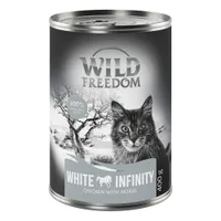 Wild Freedom Adult 6 x 400 g - receptura brez žit - White Infinity - piščanec in konj