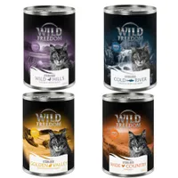Wild Freedom Adult Sterilised 6 x 400 g - senza cereali Umido per gatto - Mix: 2x Wide Country, 2x Cold River, 1x Golden Valley, 1x Wild Hills