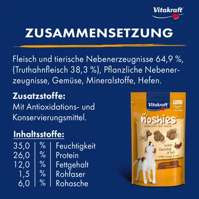 Vitakraft Noshies Truthahn - Sparpaket: 2 x 90 g
