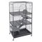 Cage TIAKI Villa pour petits animaux lot cage principale + unité complémentaire (L 79 x l 52 x H 142 cm)