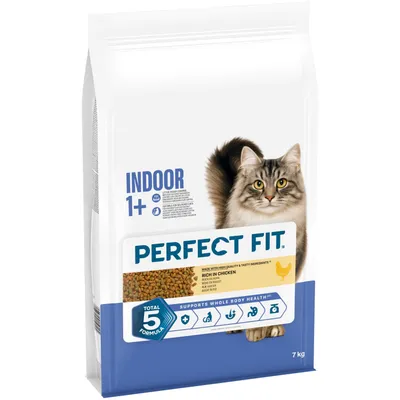 PERFECT FIT Indoor 1+, rich in chicken, dry food, Total 5 Formula, supports whole body health, 7 kg PERFECT FIT Indoor 1+, rich in chicken, dry food, Total 5 Formula, supports whole body health, 7 kg