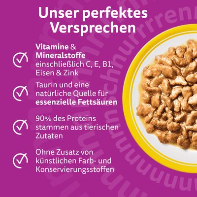 Jumbopack Whiskas 1+ Adult Frischebeutel 144 x 85 g
