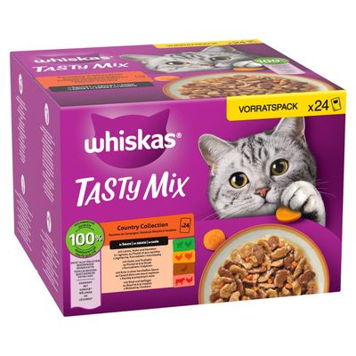 Výhodné multibalenie WHISKAS TASTY MIX kapsičky 96 x 85 g