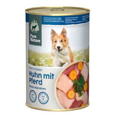Pure Nature Adult 6 x 400 g Huhn mit Pferd