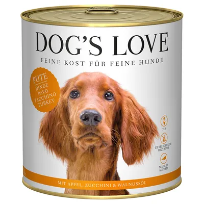 Dog's Love Adult 6 x 800 g - Kalkoen