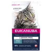 Eukanuba Adult Grain Free riche en saumon pour chat  - 2 kg