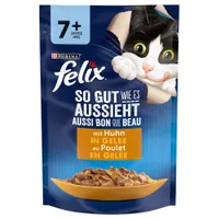Felix "La fel de bun pe cât arată" Senior Pliculețe 26 x 85 g - Pui