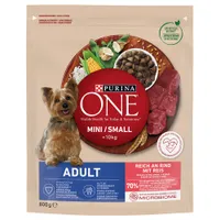 PURINA ONE Mini Adult Rind & Reis - 800 g
