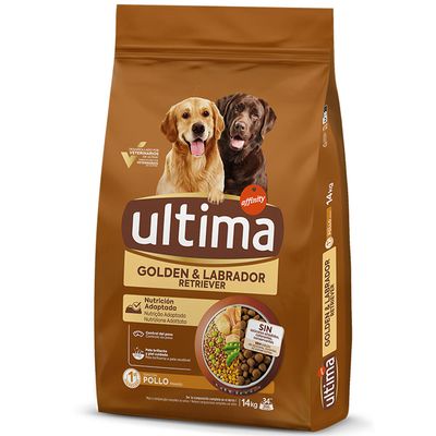 Ultima Golden & Labrador Retriever, poulet pour chien 14 kg