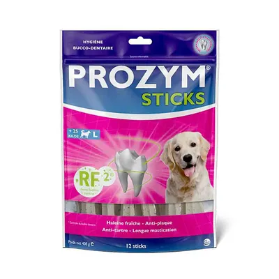 Prozym RF2 Sticks - dog snacks - for Large Dogs (> 25 kg): 12 pieces