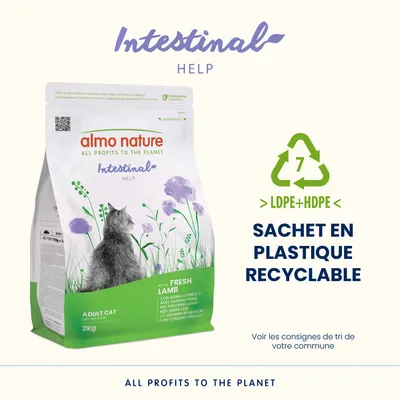 Almo Nature Intestinal Help agneau pour chat  - 2 x 2 kg