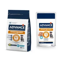 Advance Veterinary Diets Mini 1,5 kg / 3 kg + passendes Nassfutter 8 x 150 g gratis! - Weight Balance (1,5 kg + 8 x 150 g)
