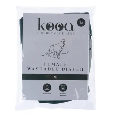 kooa Washable Nappy for Female Dogs - Size M