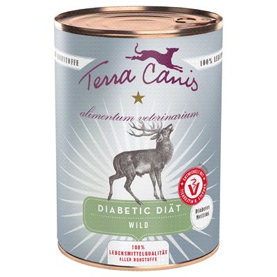 Terra Canis Alimentum Veterinarium Diabetic Diät 6 x 400 g Wild