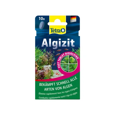 Tetra Algizit, 10x compresse. Combatte rapidamente tutti i tipi di alghe. Compresse a dissoluzione rapida. Made in Germany. Tetra Algizit, 10x compresse. Combatte rapidamente tutti i tipi di alghe. Compresse a dissoluzione rapida. Made in Germany.