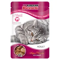 Super Benek Super Chunks, 48 x 100 g - Cielęcina w sosie