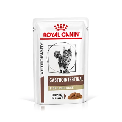 Set economic: 24 x 100 g / 85 g / 195 g Royal Canin Veterinary Hrană umedă - Gastrointestinal Fiber Response în sos (24 x 85 g)