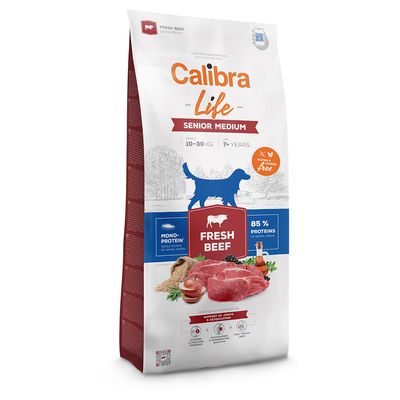 Calibra Life Senior Medium Breed bœuf frais pour chien 2 x 12 kg