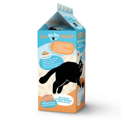 Confezione di Lucky Lou Mäusle snack per gatti - 20 x 28 g Mix Selection (4 gusti)