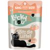 Lucky Lou Adult Buste 6 x 300 g umido gatto Pollame e Coniglio