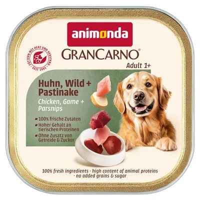 animonda GranCarno Adult Country 44 x 150 g - Pack Ahorro - Pollo, caza y chirivía animonda GranCarno Adult Country 44 x 150 g - Pack Ahorro - Pollo, caza y chirivía