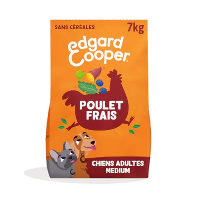 Edgard & Cooper Adult Kip Graanvrij voor honden - Dubbelpak: 2 x 7 kg Edgard & Cooper Adult Kip Graanvrij voor honden - Dubbelpak: 2 x 7 kg