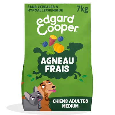 Edgard & Cooper Adult agneau sans céréales pour chien - 7 kg Edgard & Cooper Adult agneau sans céréales pour chien - 7 kg