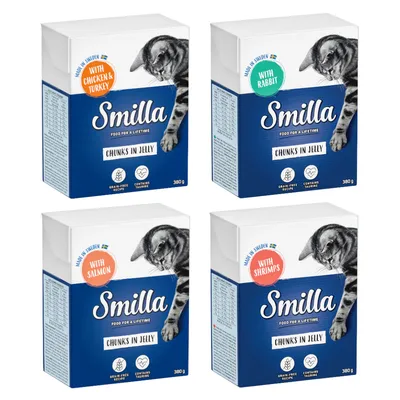Sparpaket Smilla Häppchen 24 x 370 / 380 g - Mix in Gelee (4 Sorten gemischt)
