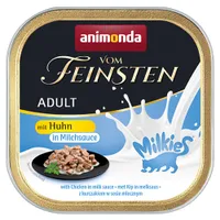 Výhodné balenie animonda Vom Feinsten Adult Milkies v omáčke 32 x 100 g - kuracie v mliečnej omáčke