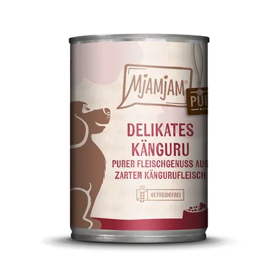MjAMjAM Delikates kenguru. Čisti mesni užitek iz nežnega kengurujevega mesa. Brez žitaric.
