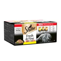 Sheba Fresh & Fine in Gravy Mini Pouches 50 x 50g - Poultry Collection in Gravy