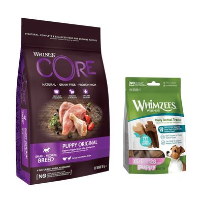Wellness CORE Senior Original, getreidefreies Hundefutter mit Truthahn und Huhn für alle Rassen. Hypoallergen, frisches Fleisch als Hauptzutat, Präbiotika, keine künstlichen Zusätze.